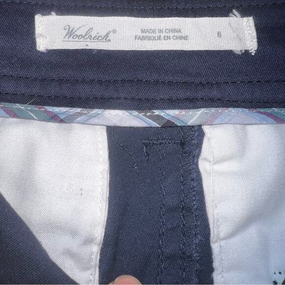 Woolrich Navy Blue Straight Fit Mini Skirt Coastal Casual Nautical Preppy Size 6 - Picture 3 of 8